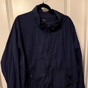 Torrid Navy Cotton Bomber Jacket